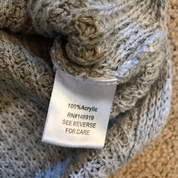 Cloud Chaser V Neck Striped Knit Sweater Womens Size Medium White Green Blue - Picture 8 of 9